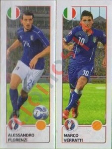494 Alessandro Florenzi / Marco Verratti – UEFA Euro France 2016 Panini