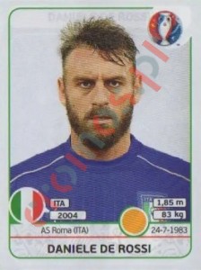 504 Daniele De Rossi – UEFA Euro France 2016 Panini