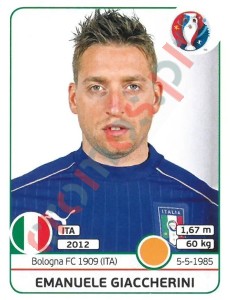 506x Emanuele Giaccherini – UEFA Euro France 2016 Panini