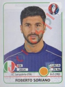 509 Roberto Soriano – UEFA Euro France 2016 Panini