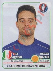 510 Giacomo Bonaventura – UEFA Euro France 2016 Panini