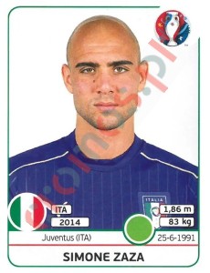 510x Simone Zaza – UEFA Euro France 2016 Panini