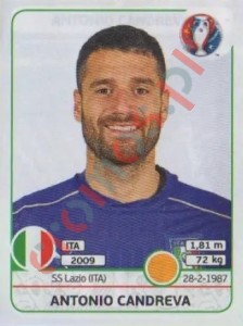 511 Antonio Candreva – UEFA Euro France 2016 Panini