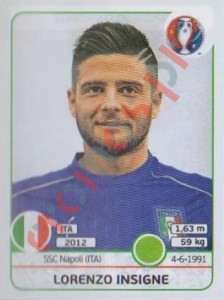 513 Lorenzo Insigne – UEFA Euro France 2016 Panini