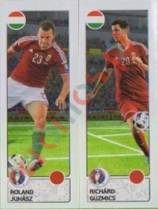 657 Roland Juhász / Richárd Guzmics – UEFA Euro France 2016 Panini