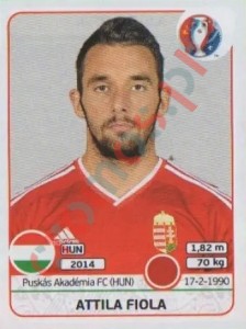 664 Attila Fiola – UEFA Euro France 2016 Panini