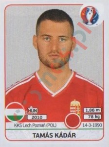 667 Tamás Kádár – UEFA Euro France 2016 Panini
