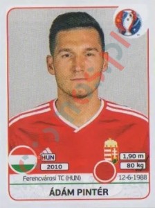 668 Ádám Pintér – UEFA Euro France 2016 Panini