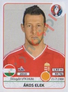 669 Ákos Elek – UEFA Euro France 2016 Panini