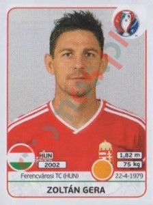 670 Zoltán Gera – UEFA Euro France 2016 Panini