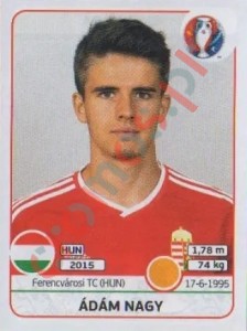671 Ádám Nagy – UEFA Euro France 2016 Panini