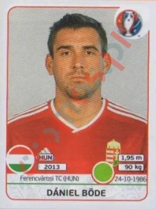 678 Dániel Böde – UEFA Euro France 2016 Panini
