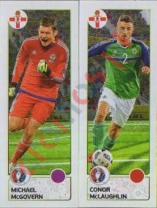 320 Michael McGovern / Conor McLaughlin – UEFA Euro France 2016 Panini