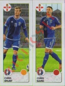 322 Chris Brunt / Chris Baird – UEFA Euro France 2016 Panini