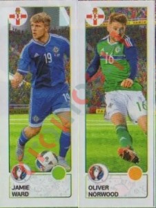 323 Jamie Ward / Oliver Norwood – UEFA Euro France 2016 Panini