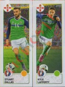 324 Stuart Dallas / Kyle Lafferty – UEFA Euro France 2016 Panini