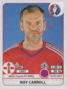326 Roy Carroll – UEFA Euro France 2016 Panini