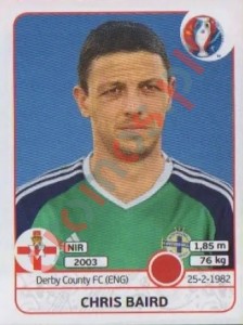 328 Chris Baird – UEFA Euro France 2016 Panini