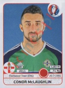 330 Conor McLaughlin – UEFA Euro France 2016 Panini
