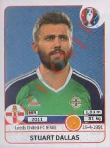 337 Stuart Dallas – UEFA Euro France 2016 Panini
