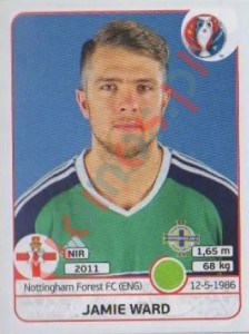 341 Jamie Ward – UEFA Euro France 2016 Panini
