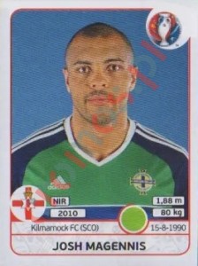 343 Josh Magennis – UEFA Euro France 2016 Panini