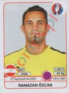 630 Ramazan Özcan – UEFA Euro France 2016 Panini