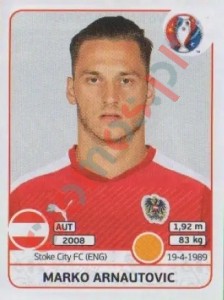 643 Marko Arnautovic – UEFA Euro France 2016 Panini