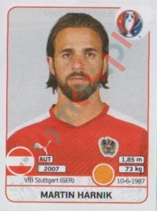 644 Martin Harnik – UEFA Euro France 2016 Panini