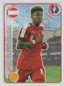 649 David Alaba – UEFA Euro France 2016 Panini