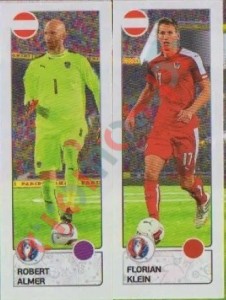 650 Robert Almer / Florian Klein – UEFA Euro France 2016 Panini