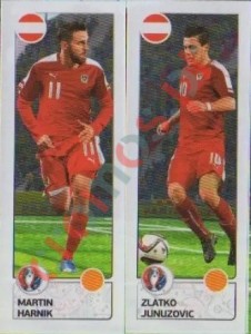 653 Martin Harnik / Zlatko Junuzovic – UEFA Euro France 2016 Panini