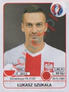 298 Lukasz Szukala – UEFA Euro France 2016 Panini