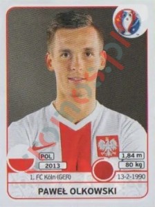 300 Pawel Olkowski – UEFA Euro France 2016 Panini