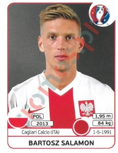 300x Bartosz Salamon – UEFA Euro France 2016 Panini