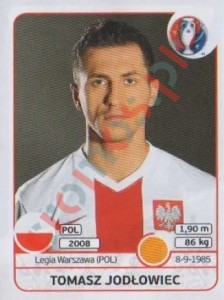 304 Tomasz Jodlowiec – UEFA Euro France 2016 Panini