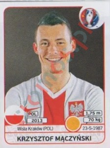 305 Krzysztof Maczynski – UEFA Euro France 2016 Panini
