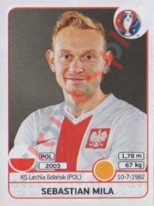 307 Sebastian Mila – UEFA Euro France 2016 Panini