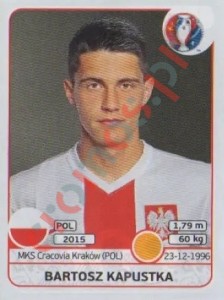 309 Bartosz Kapustka – UEFA Euro France 2016 Panini