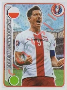 313 Robert Lewandowski – UEFA Euro France 2016 Panini