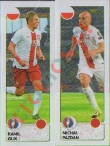 315 Kamil Glik / Michal Pazdan – UEFA Euro France 2016 Panini