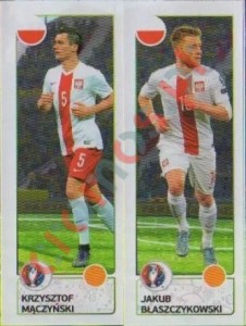 317 Krzysztof Maczynski / Jakub Blaszczykowski – UEFA Euro France 2016 Panini