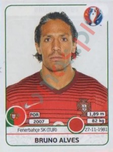 578 Bruno Alves – UEFA Euro France 2016 Panini