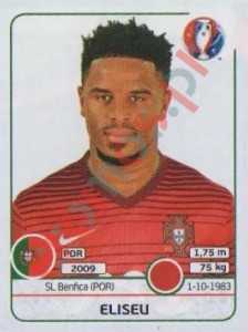 581 Eliseu – UEFA Euro France 2016 Panini