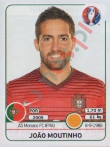 589 João Moutinho – UEFA Euro France 2016 Panini