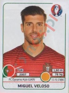 591 Miguel Veloso – UEFA Euro France 2016 Panini