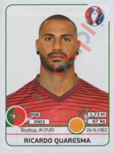 593 Ricardo Quaresma – UEFA Euro France 2016 Panini
