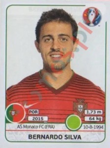 594 Bernardo Silva – UEFA Euro France 2016 Panini
