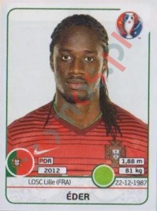 595 Éder – UEFA Euro France 2016 Panini