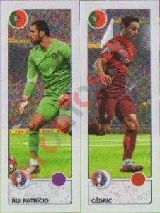 598 Rui Patrício / Cédric Soares – UEFA Euro France 2016 Panini